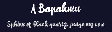 A Bapakmu by wepfont.com — Script Handwritten Font — thumbnail 2