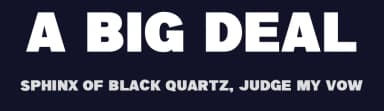 a Big Deal by wepfont.com — Sans Serif Font — thumbnail 2