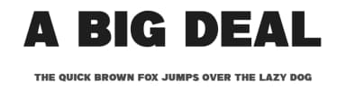 a Big Deal by wepfont.com — Sans Serif Font — thumbnail 1