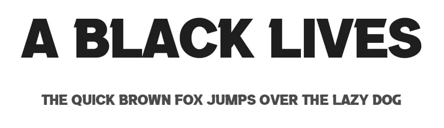 A Black Lives by wepfont.com — Sans Serif Font