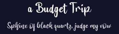 a Budget Trip by wepfont.com — Script Handwritten Font — thumbnail 2