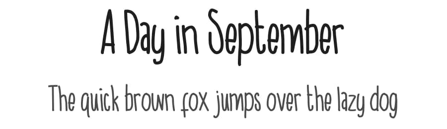 A Day in September by Marsnev — Script Handwritten Font — preview 1