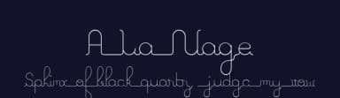 A La Nage by swimmingpoulp — Script Handwritten Font — thumbnail 2