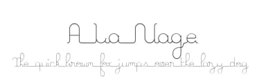 A La Nage by swimmingpoulp — Script Handwritten Font — thumbnail 1