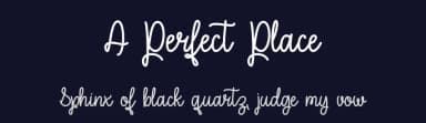 A Perfect Place by Misti's Fonts — Script Handwritten Font — thumbnail 2