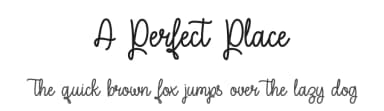 A Perfect Place by Misti's Fonts — Script Handwritten Font — thumbnail 1