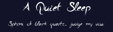 A Quiet Sleep by John Gauthier — Script Handwritten Font — thumbnail 2