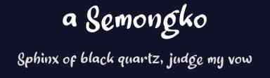 a Semongko by wepfont.com — Script Handwritten Font — thumbnail 2