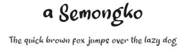 a Semongko by wepfont.com — Script Handwritten Font — thumbnail 1