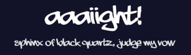 Aaaiight! by JW // Type — Script Handwritten Font — thumbnail 2