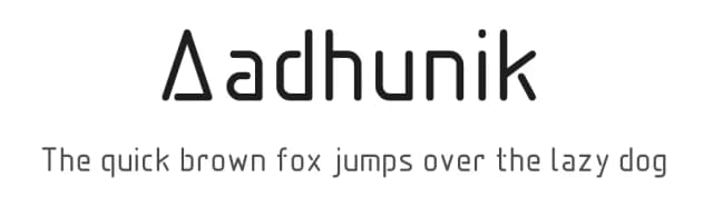 Aadhunik by Hareesh Seela — Sans Serif Font
