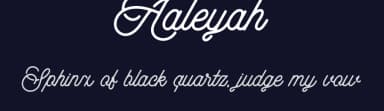Aaleyah by Aluyeah Studio — Script Handwritten Font — thumbnail 2