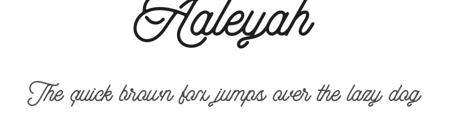 Aaleyah by Aluyeah Studio — Script Handwritten Font — preview 1