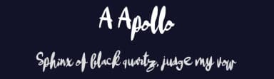 A Apollo by wepfont.com — Script Handwritten Font — thumbnail 2