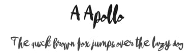 A Apollo by wepfont.com — Script Handwritten Font — thumbnail 1