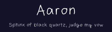 Aaron by Ann Bennett — Script Handwritten Font — thumbnail 2