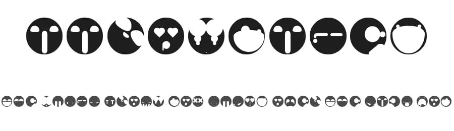 Aaronfaces — Dingbats Font