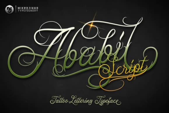 Ababil Script Full Font by Mikrojihad Typefounder — Script Handwritten Font