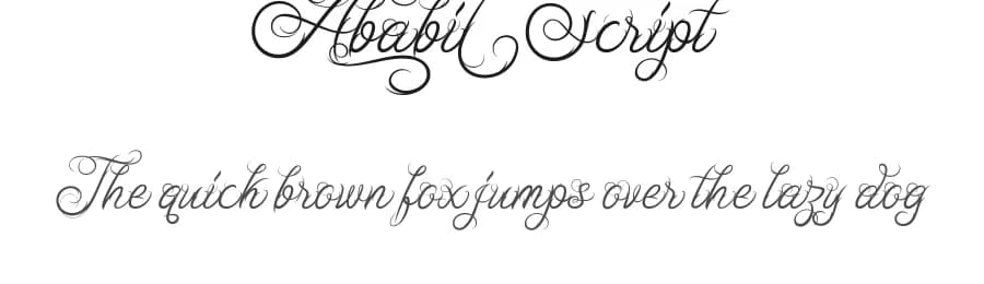 Ababil Script by Mikrojihad Typography — Script Handwritten Font