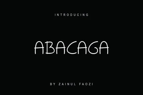 Abacaga Font by Patuh Karya — Script Handwritten Font