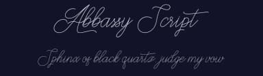 Abbassy Script by Beautypes — Script Handwritten Font — thumbnail 2