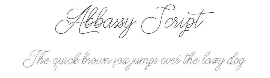 Abbassy Script by Beautypes — Script Handwritten Font