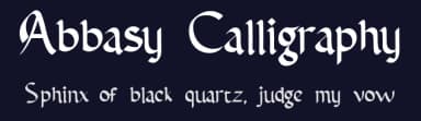 Abbasy Calligraphy by Debut Studio — Script Handwritten Font — thumbnail 2