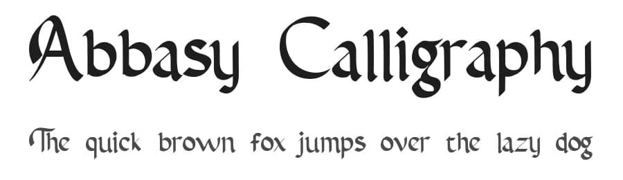 Abbasy Calligraphy by Debut Studio — Script Handwritten Font