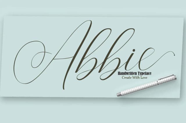 Abbie Font by joelpopon — Script Handwritten Font