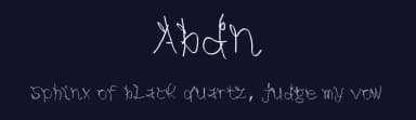 Abdn by Abidin — Script Handwritten Font — thumbnail 2