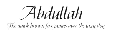 Abdullah by S.P.M.H — Script Handwritten Font — thumbnail 1