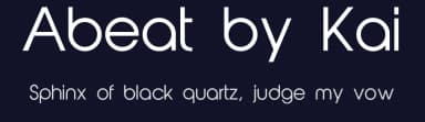 Abeat by Kai by Foundry.ink — Sans Serif Font — thumbnail 2