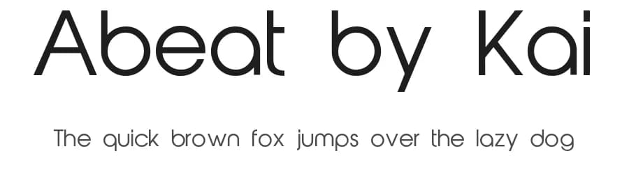 Abeat by Kai by Foundry.ink — Sans Serif Font