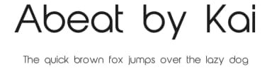 Abeat by Kai by Foundry.ink — Sans Serif Font — thumbnail 1