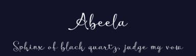 Abeela by Eko Kurniawan — Script Handwritten Font — thumbnail 2