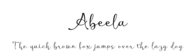 Abeela by Eko Kurniawan — Script Handwritten Font — thumbnail 1