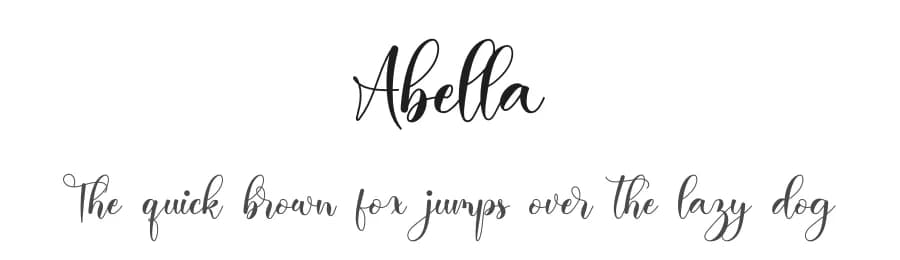 Abella by NanaNissa — Script Handwritten Font