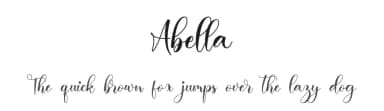 Abella by NanaNissa — Script Handwritten Font — thumbnail 1