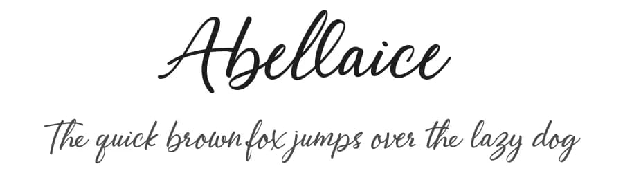 Abellaice by Rinaldo Hasibuan — Script Handwritten Font