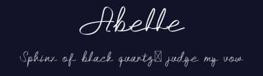Abelle by Muhammad Zulkifly Suradin — Script Handwritten Font — thumbnail 2