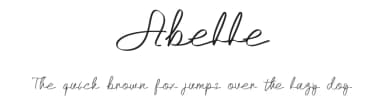 Abelle by Muhammad Zulkifly Suradin — Script Handwritten Font — thumbnail 1