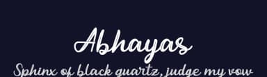 Abhayas by Rochart Studio — Script Handwritten Font — thumbnail 2
