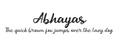 Abhayas by Rochart Studio — Script Handwritten Font — thumbnail 1
