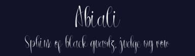 Abiali by Hudzaifah Studio — Script Handwritten Font — thumbnail 2