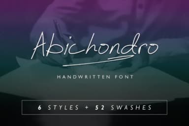 Abichondro Script Font by Selotype — Script Handwritten Font — thumbnail 1