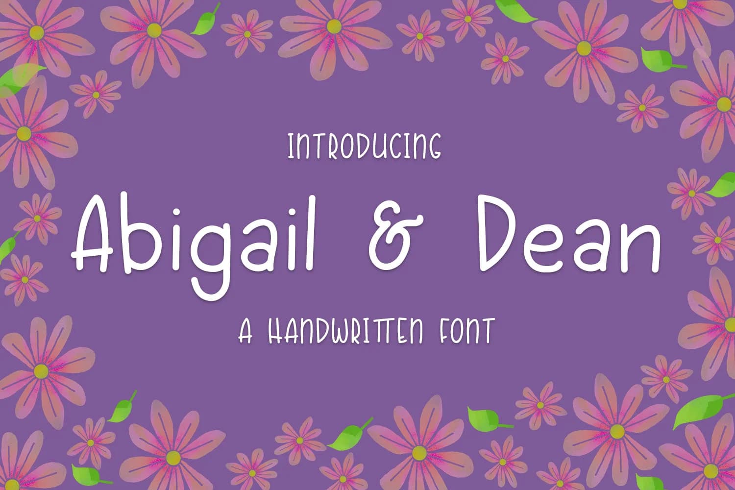 Abigail & Dean Font by Kristy Hatswell — Script Handwritten Font