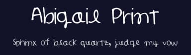 Abigail Print by ablocker — Script Handwritten Font — thumbnail 2