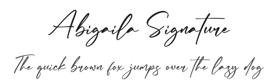 Abigaila Signature by Letterena Studios — Script Handwritten Font