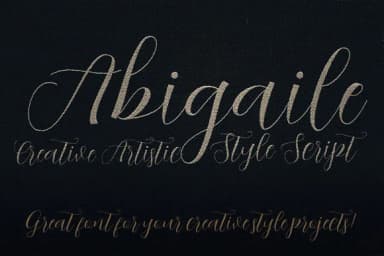 Abigaile Script Font by JumboDesign — Script Handwritten Font — thumbnail 4