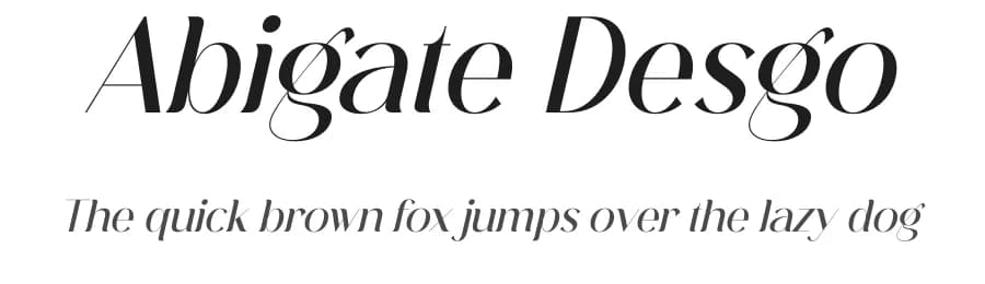 Abigate Desgo by Storytype Studio — Sans Serif Font